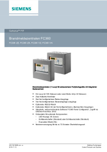02 Brand Siemens Brandmeldezentralen FC360_A6V10419665_de